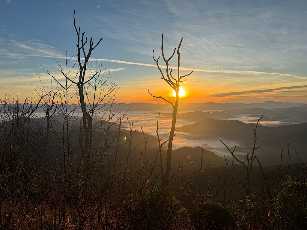 Sunrise at Wayah Bald